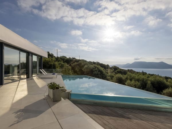 Swimming in the pool at Galatea is a multi-sensory experience.